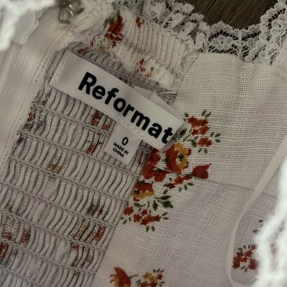 NWOT Reformation Evianna Linen Dress - Picture 4 of 5